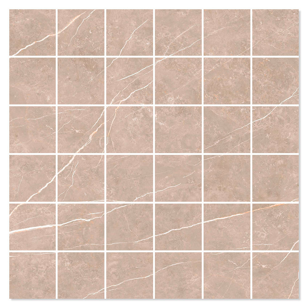 Marmor Mosaik Klinker Prestige Beige Matt 30x30 (5x5) cm